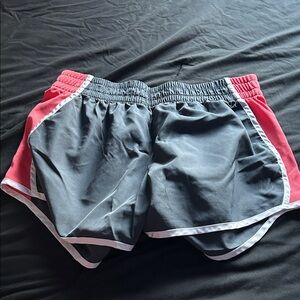 Zone Pro Women's Athletic Shorts in Gray and Pink